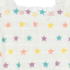 Girls White Tulle Star Dress, 1, hi-res