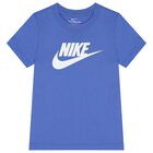 Boys Blue Logo T-Shirt, 4, hi-res