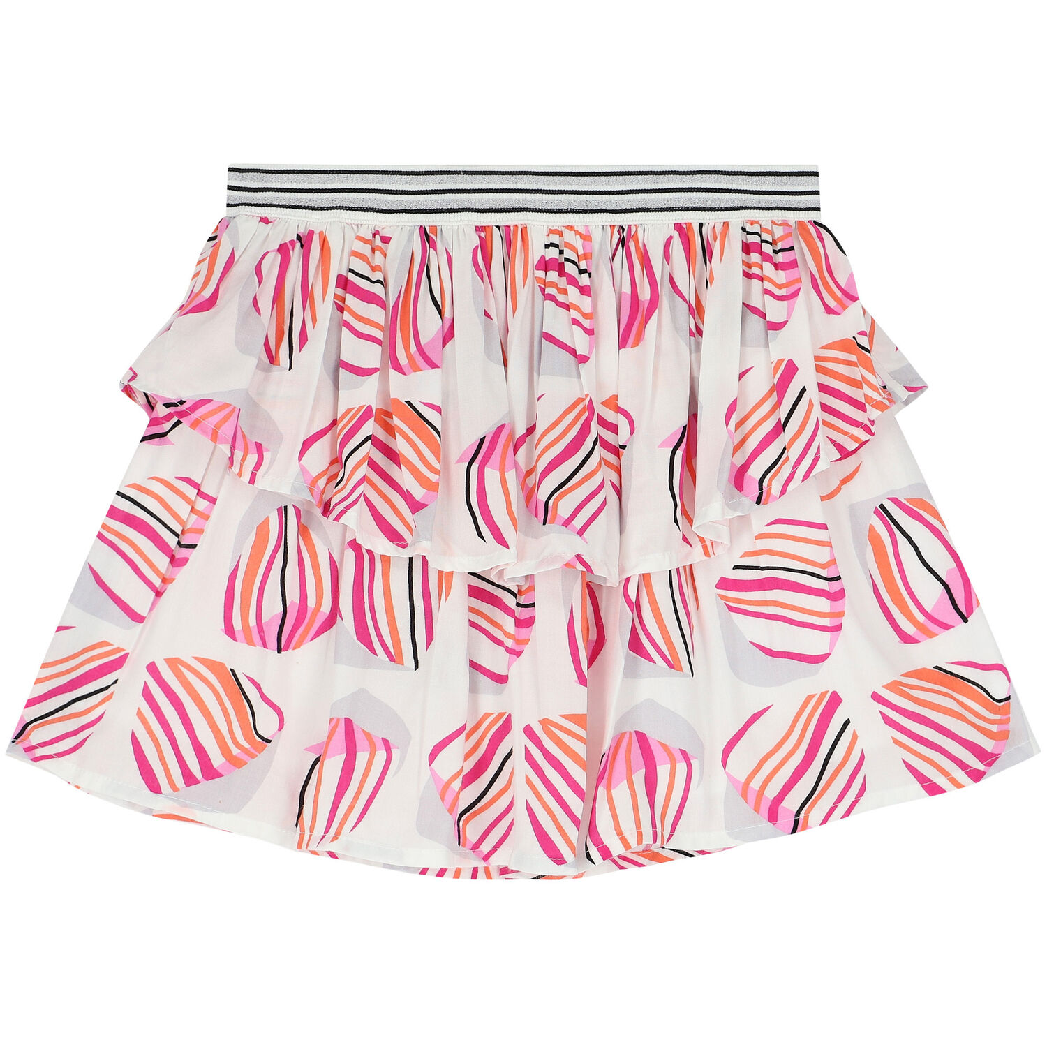 تنورة كشكش بناتي باللون الابيض, 1, hi-res image number null