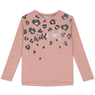 Girls Pink Long Sleeve Top, 1, hi-res