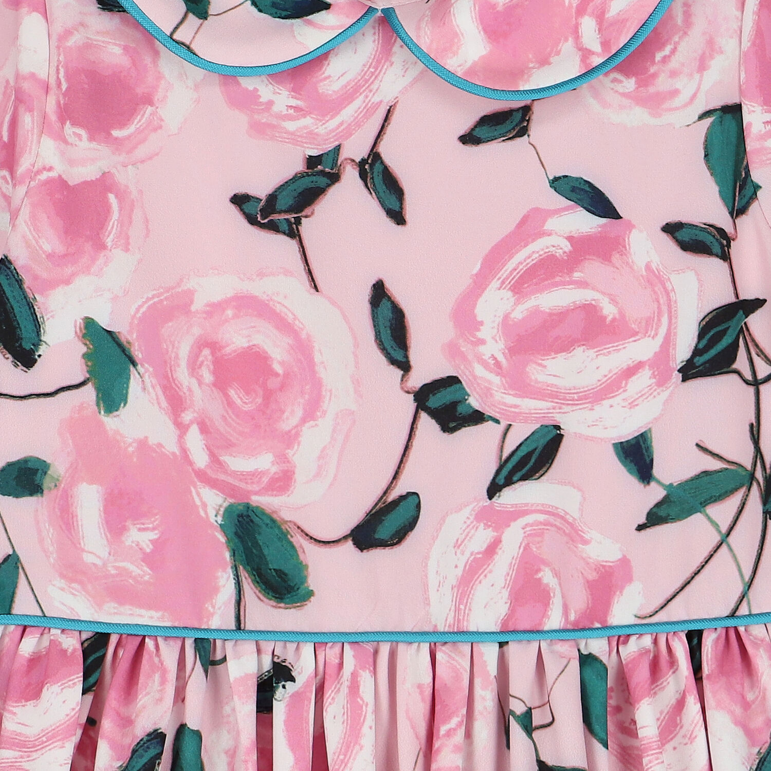 فستان مزهر باللون الوردي, 1, hi-res