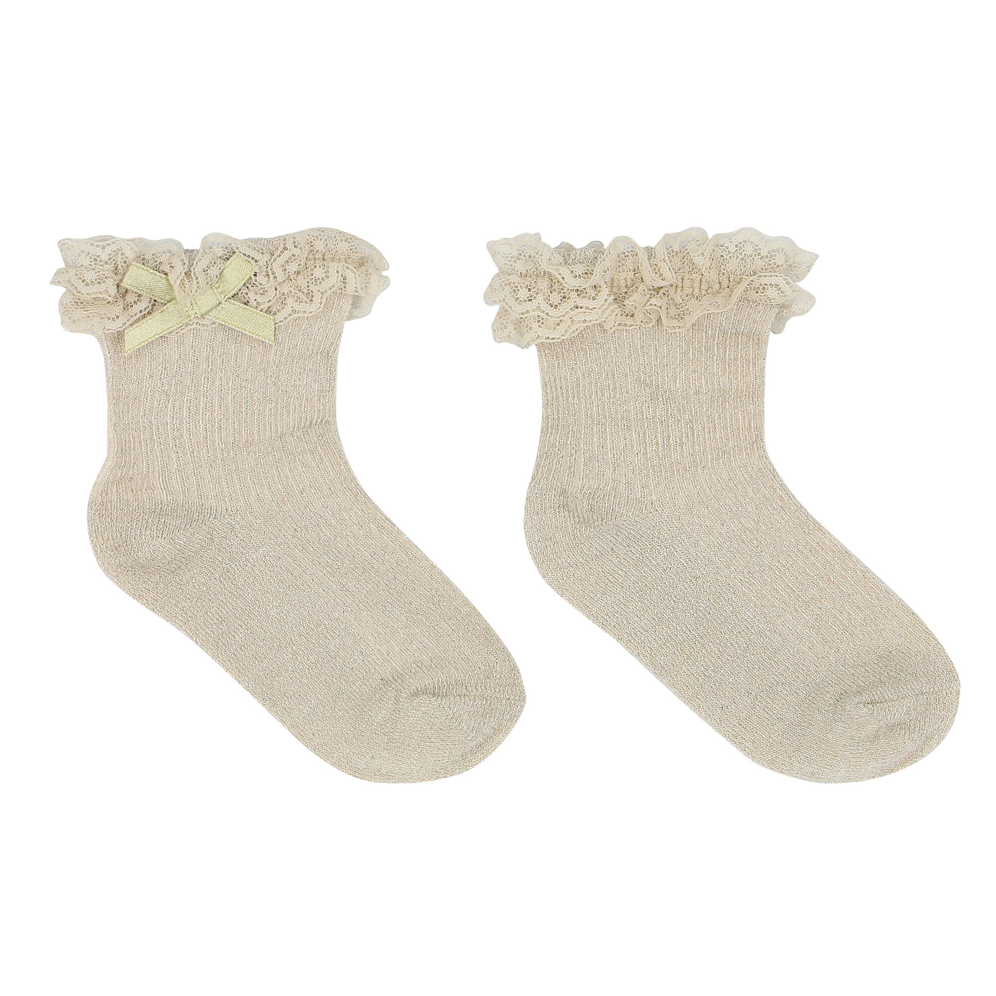 Mayoral Baby Girls Beige Lace Socks Junior Couture UAE