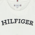 تيشيرت بنات بالشعار باللون الابيض, 1, hi-res