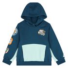 Younger Boys Blue & Green Logo Tracksuit, 2, hi-res