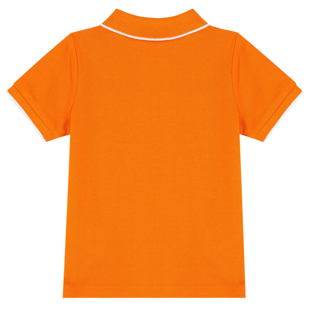 BOSS Younger Boys Orange Logo Polo Shirt Junior Couture UAE