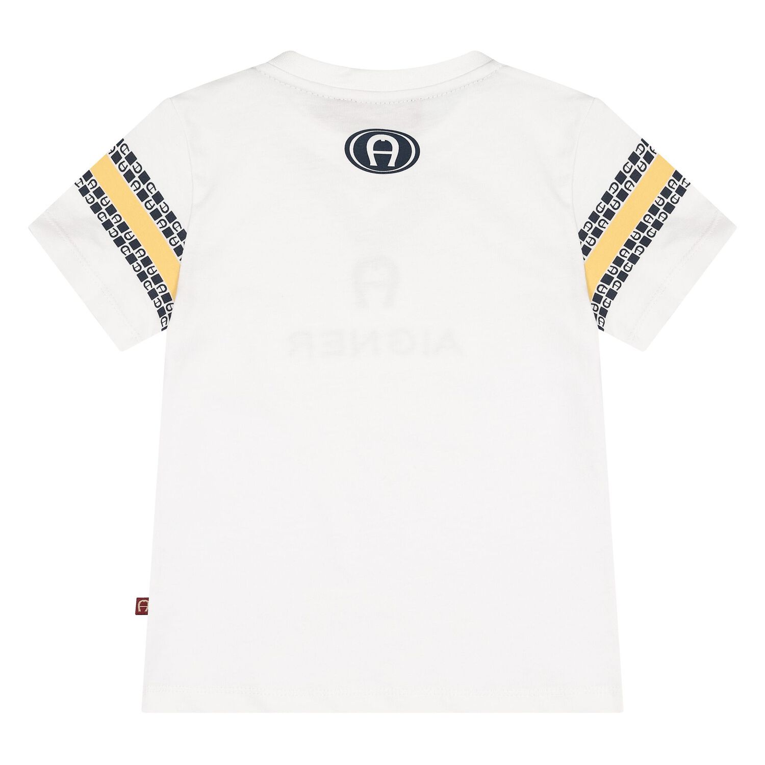 Younger Boys White Logo T-Shirt, 1, hi-res