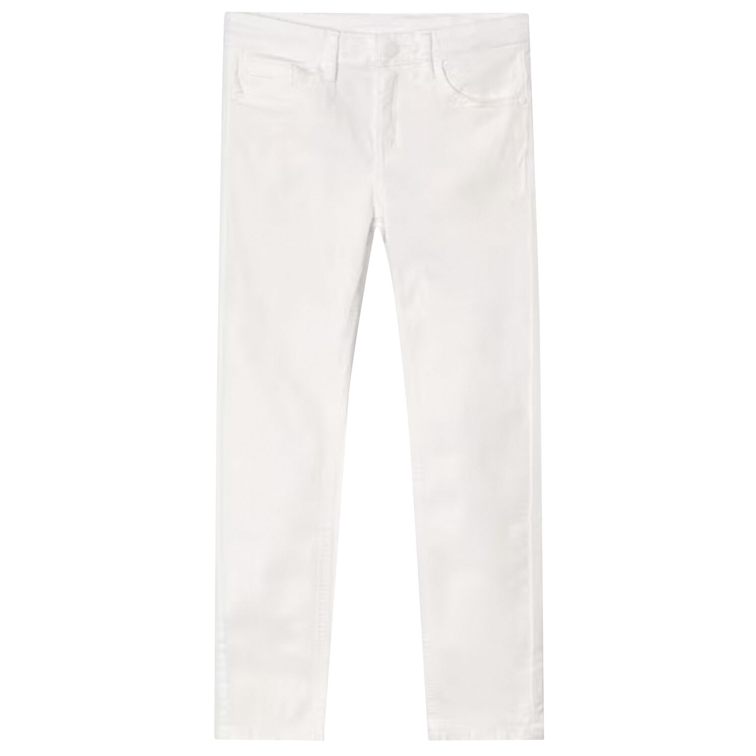 Boys White Chino Trousers, 1, hi-res image number null