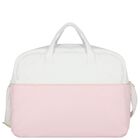 Baby Girls White & Pink Logo Changing Bag, 2, hi-res