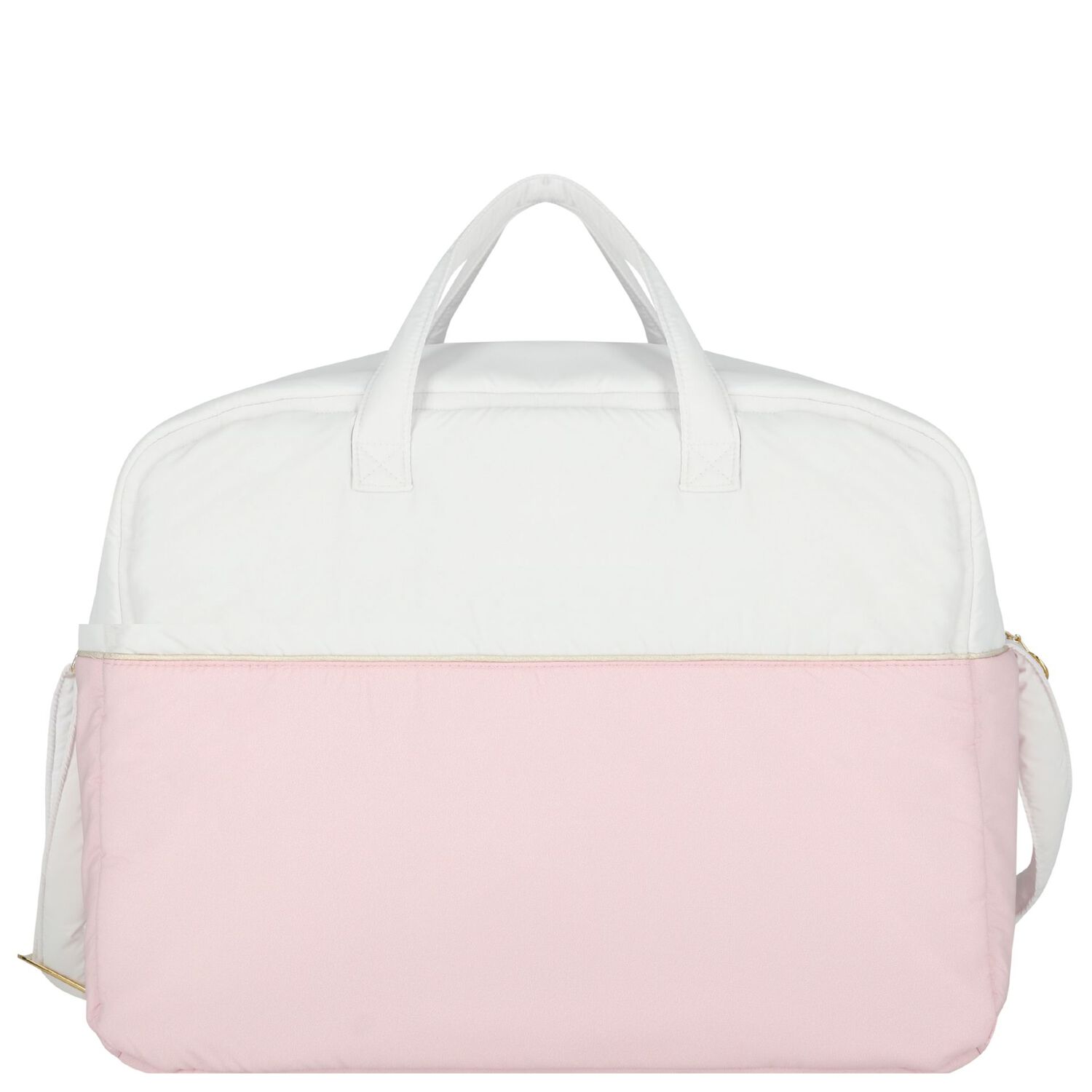 Baby Girls White & Pink Logo Changing Bag, 2, hi-res