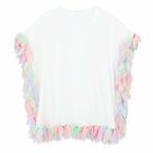 White & Rainbow Petal Kaftan, 1, hi-res