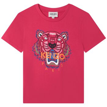 Girls Pink Tiger T-Shirt
