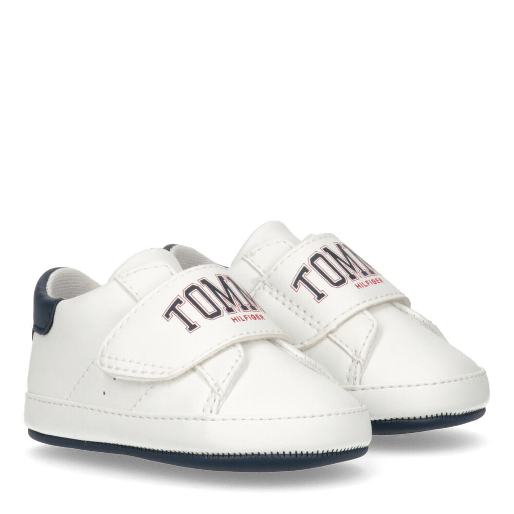 Tommy Hilfiger Baby Boys White Pre Walker Trainers Junior