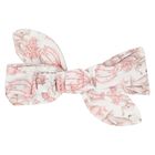 Baby Girls White & Pink Africa Bow Headband, 1, hi-res