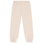 Girls Ivory & Black Teddy Bear 3 Piece Tracksuit, 1, hi-res