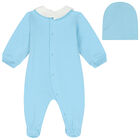 Blue Teddy Bear Logo Babygrow Gift Set, 2, hi-res