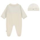 Ivory & Gold Logo Babygrow Gift Set, 1, hi-res