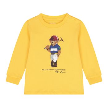 Baby Boys Yellow Polo Bear T-Shirt