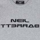Boys Grey Logo Printed T-Shirt, 1, hi-res