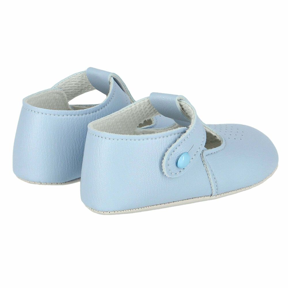 Early Days Blue Leather Pre Walker Baby Shoes Junior Couture UAE