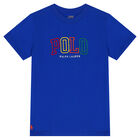 Boys Blue Logo T-Shirt, 2, hi-res