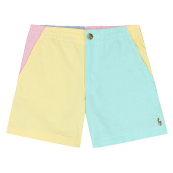 Boys Multi-Colored Logo Shorts