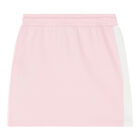 Girls Pink & White Logo Skirt, 1, hi-res