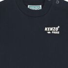 سويت شيرت بشعار النمر باللون الأزرق الداكن للأولاد الصغار, 1, hi-res