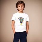 Boys White Logo Polo Bear T-Shirt, 1, hi-res