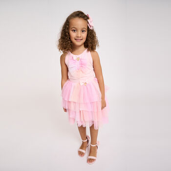 Girls Pink Ombre Tulle Skirt