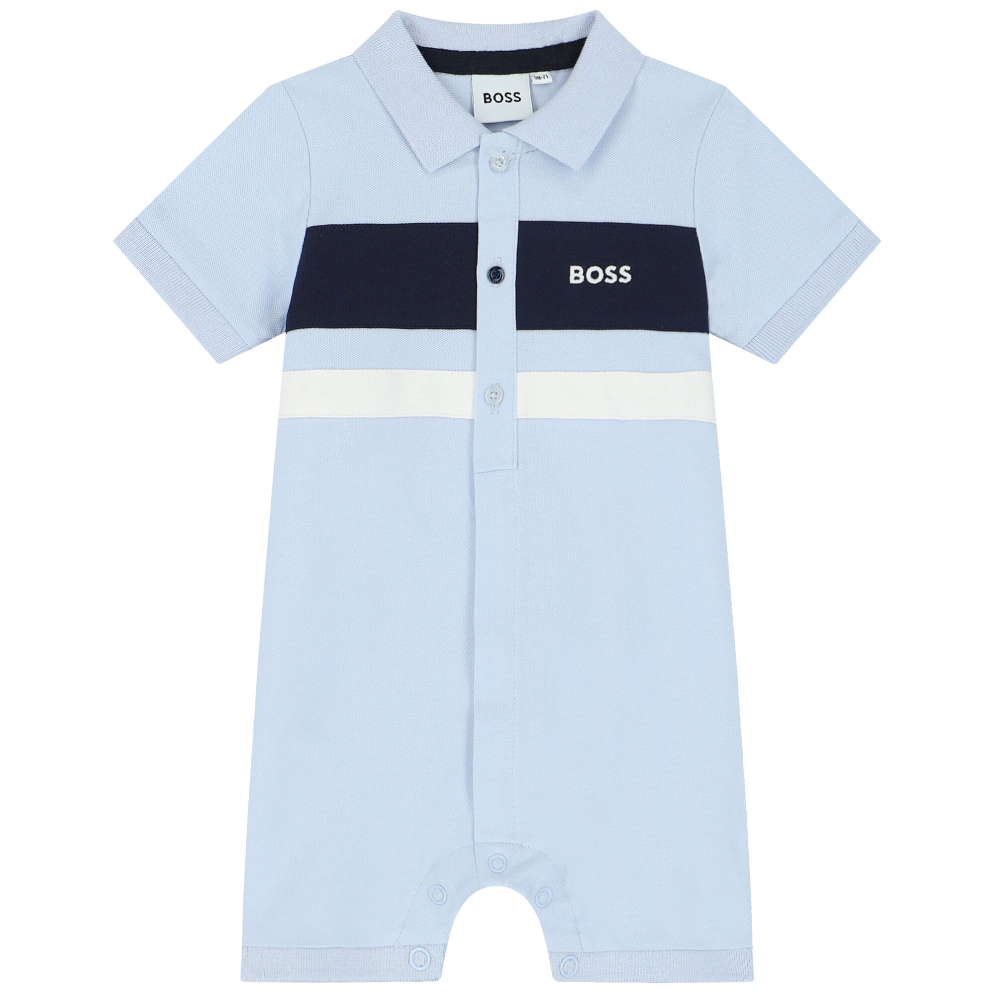 Baby polo romper top