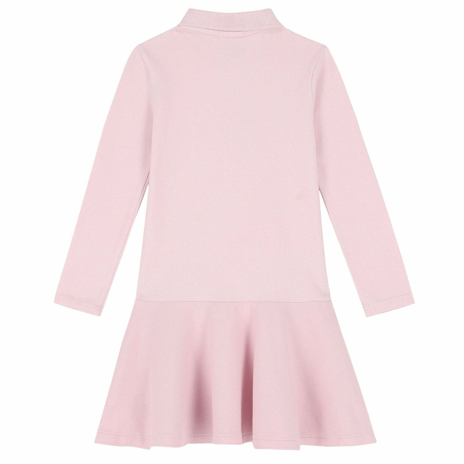 فستان بولو بالشعار باللون الوردى, 2, hi-res