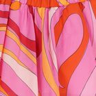 Girls Pink & Orange Onde Skirt, 1, hi-res