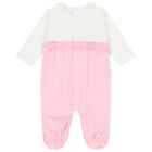 Baby Girls White Babygrows ( 2-Pack ), 1, hi-res