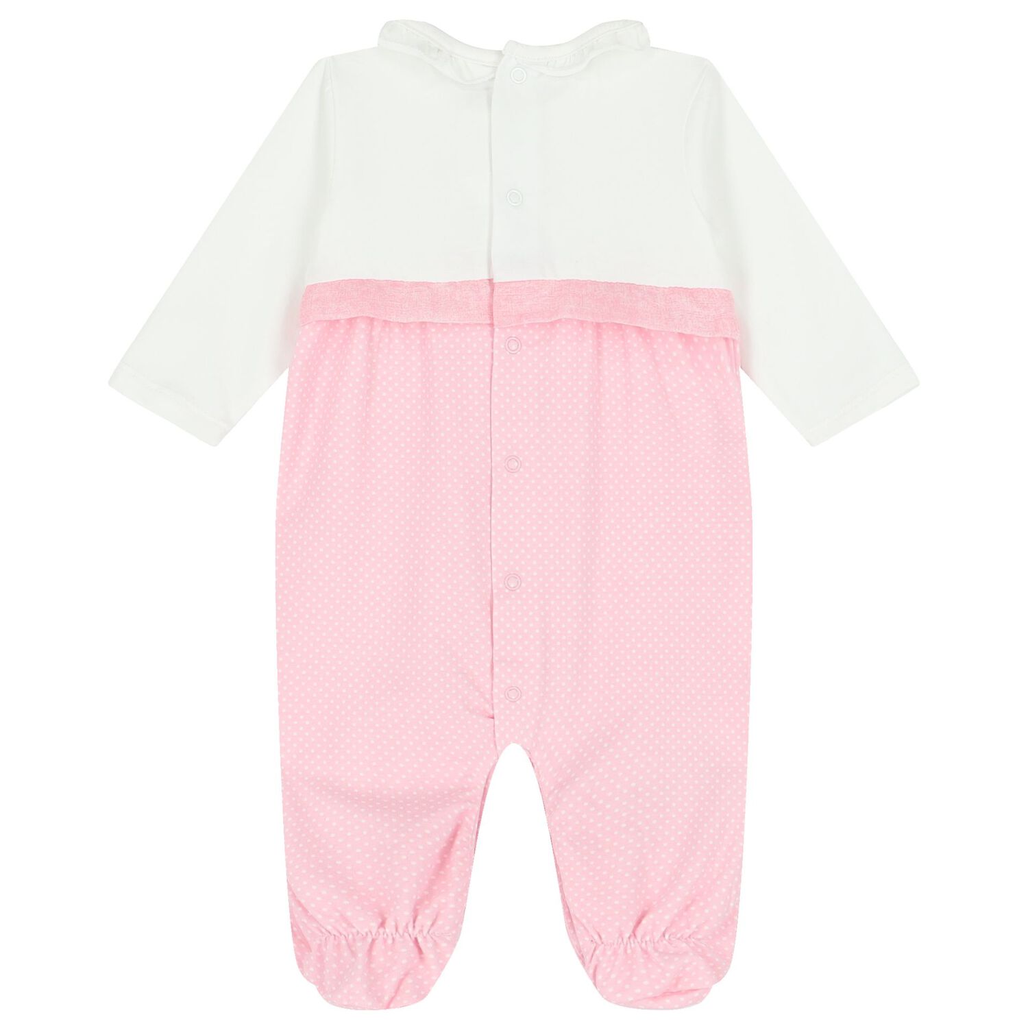 Baby Girls White Babygrows ( 2-Pack ), 1, hi-res