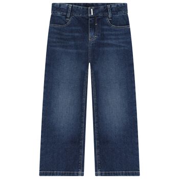 Boys Blue Logo Denim Jeans