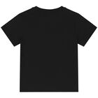 Boys Black Logo T-Shirt, 3, hi-res