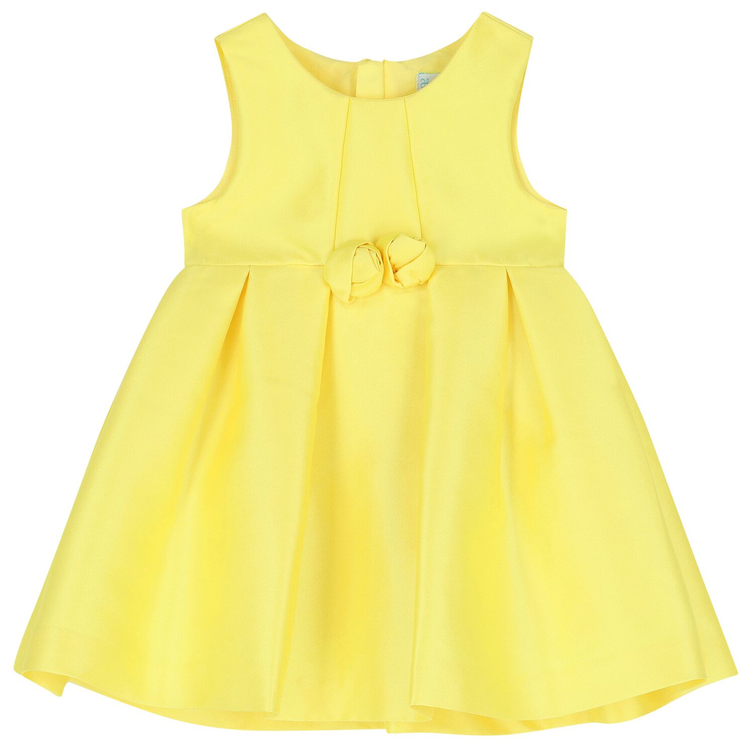 Younger Girls Yellow Satin Dress, 1, hi-res image number null