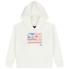 White Logo Hooded Top, 1, hi-res