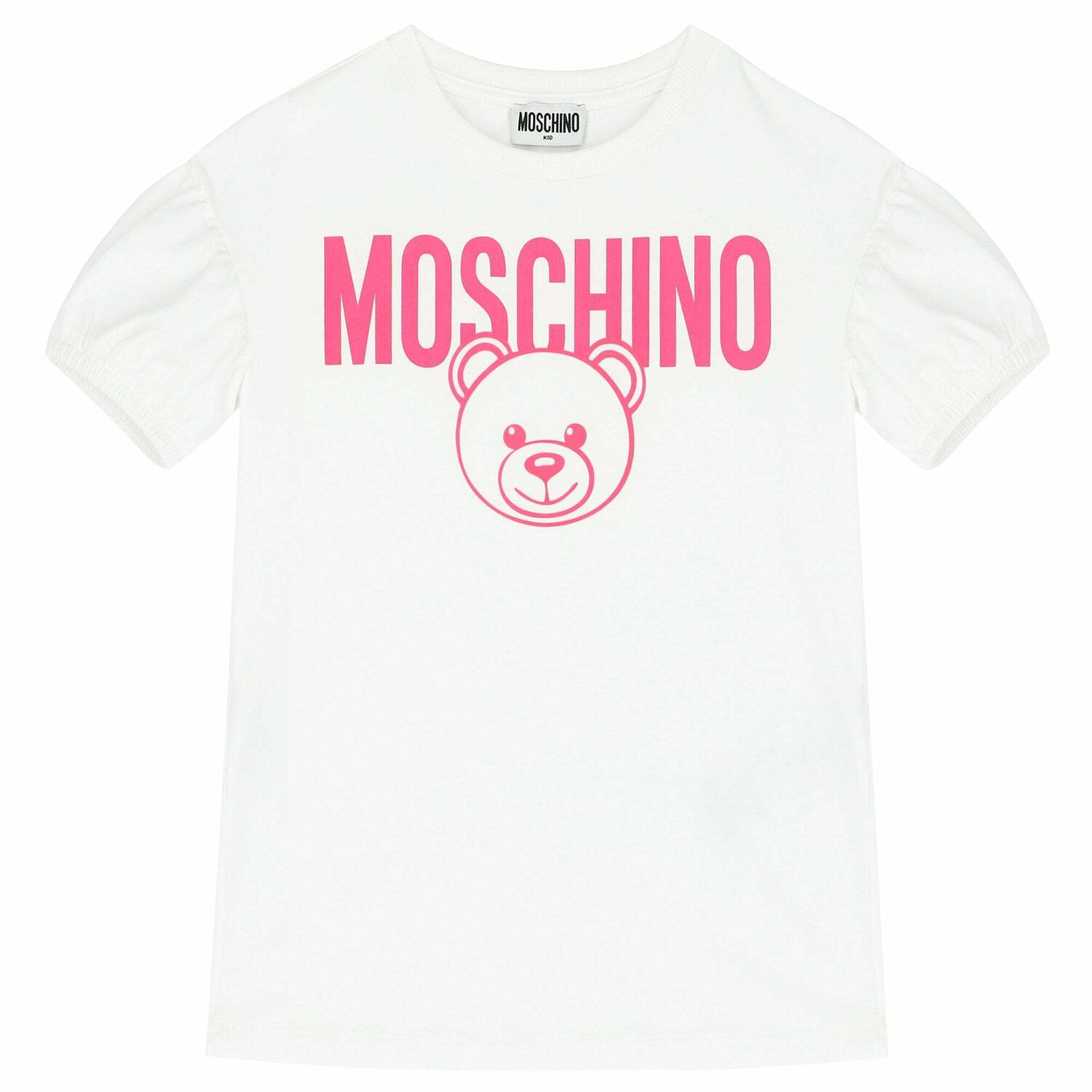 Girls White Logo T-Shirt, 3, hi-res image number null