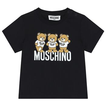 Grey Teddy Bear Logo T-Shirt
