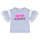 Girls Purple Sequin Tulle T-Shirt, 1, hi-res