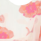 Girls Ivory Floral Frill Dress, 1, hi-res