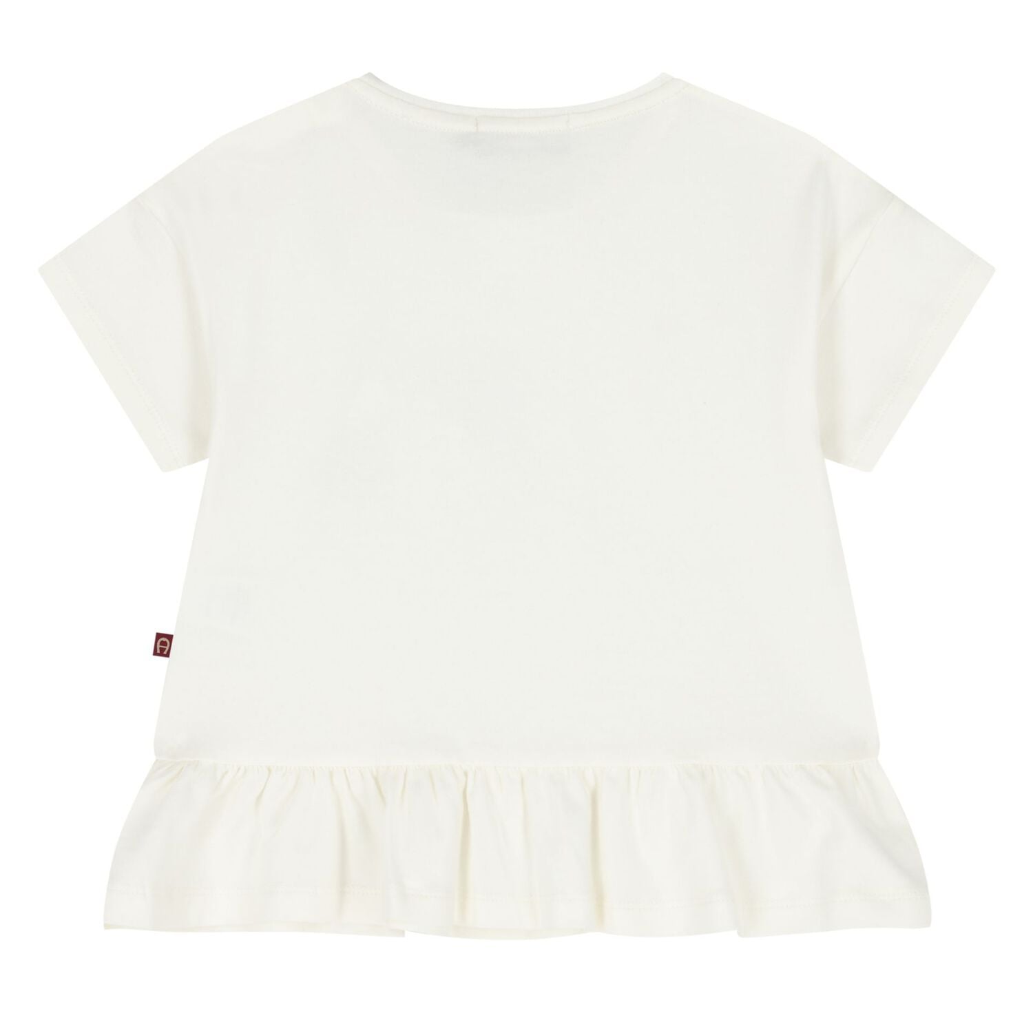 Younger Girls Ivory Bag Logo T-Shirt, 1, hi-res