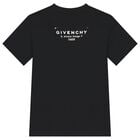 فستان تيشيرت بالشعار باللون الأسود للبنات, 1, hi-res