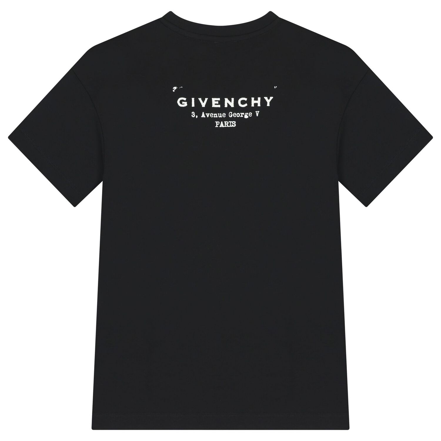 فستان تيشيرت بالشعار باللون الأسود للبنات, 1, hi-res