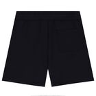 Boys Black & Neon Yellow Logo Shorts, 1, hi-res