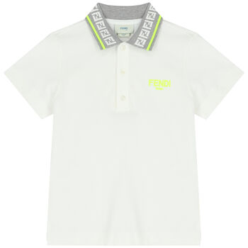 Boys Ivory Logo Polo Shirt