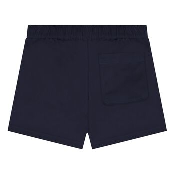Younger Boys Navy Blue Teddy Bear Logo Shorts