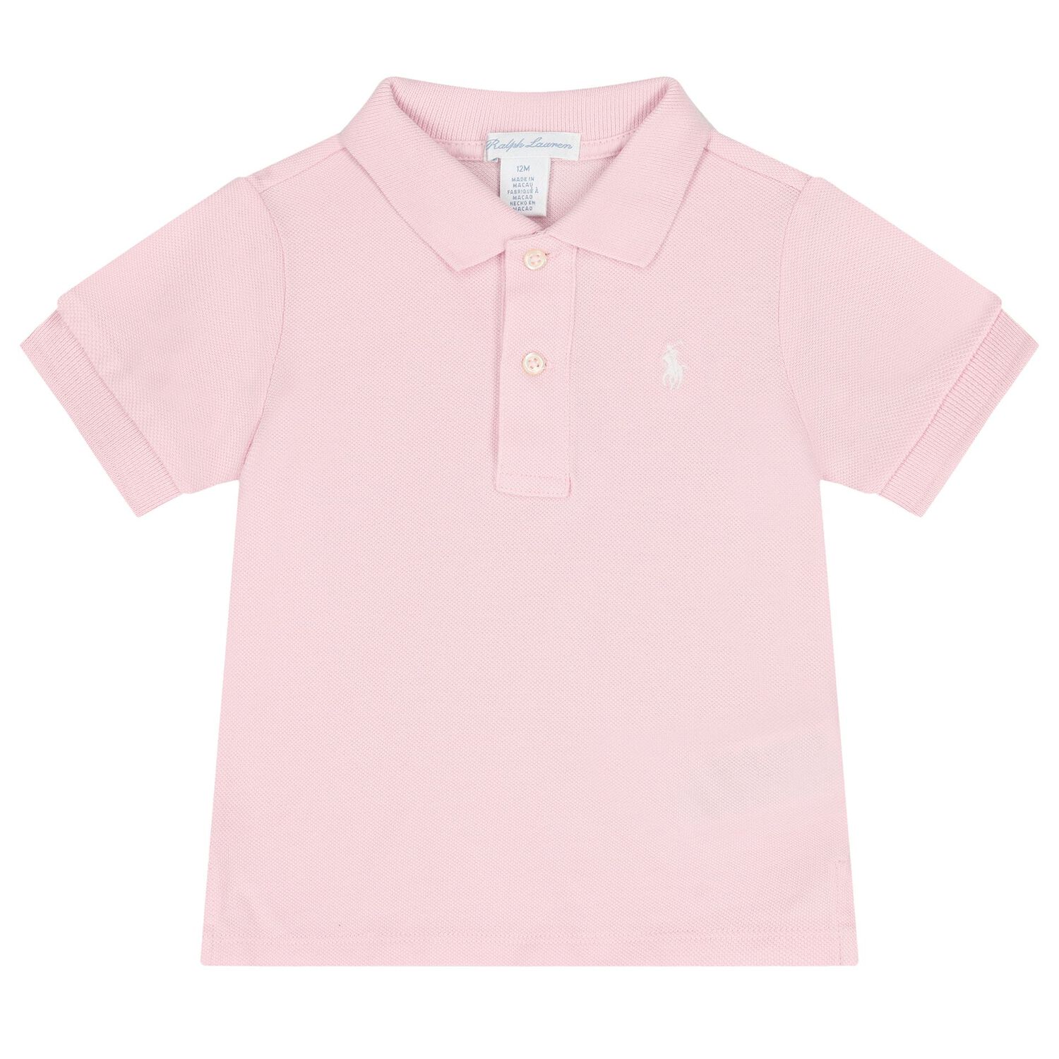 Baby Girls Pink Logo Polo Shirt Gift Set, 1, hi-res