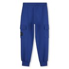 Boys Blue Logo Joggers, 1, hi-res